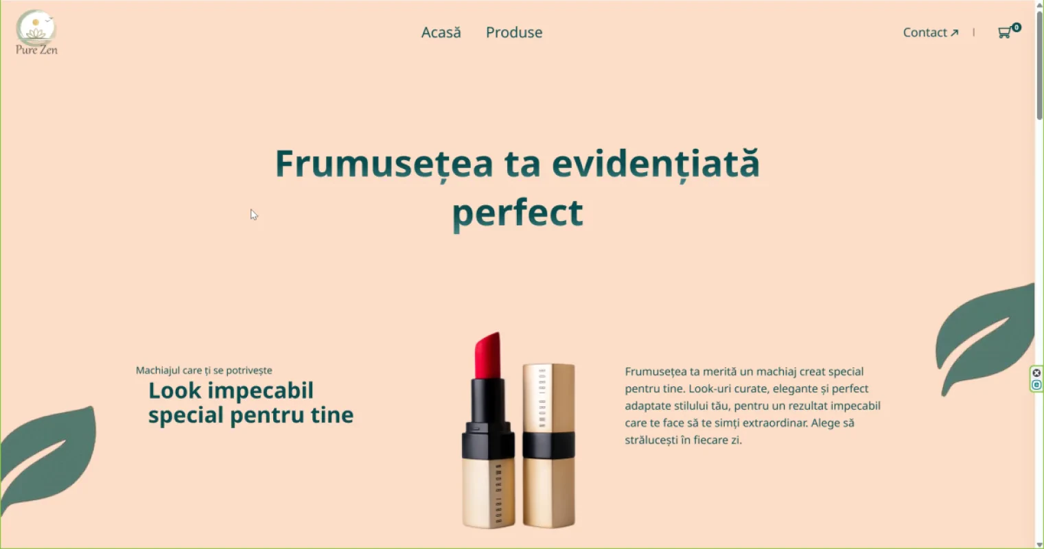 PureZen - Brand New Beauty website - Work in Progress!