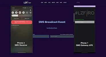 Laravel WebSocket SMS Gateway Android App