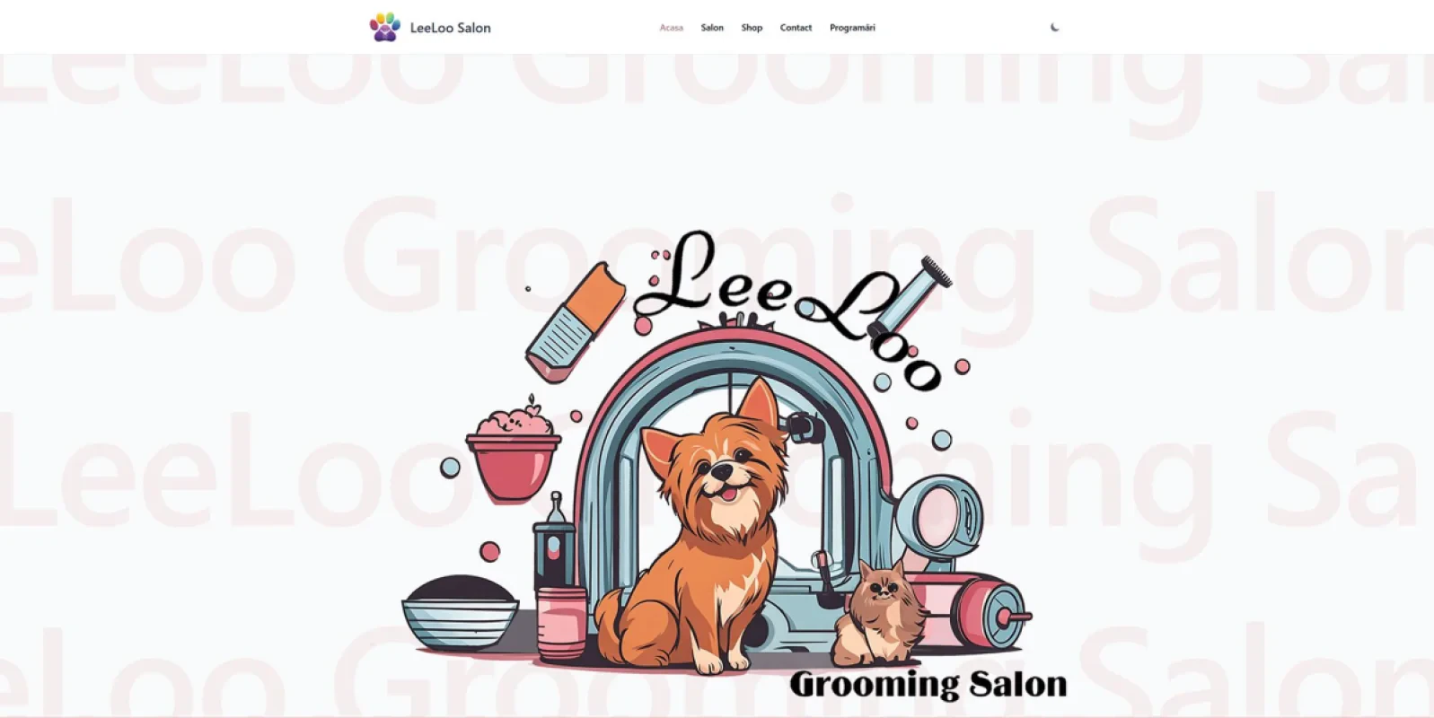 Pet grooming salon